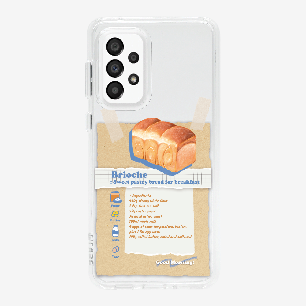 Brioche Bread Recipe Memo Phone Case