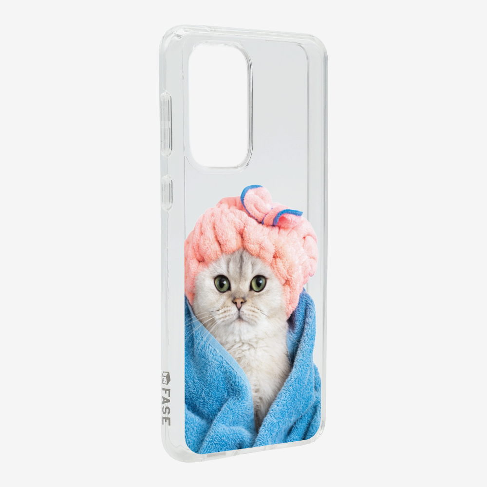 Cute White Kitten (Transparent) Phone Case