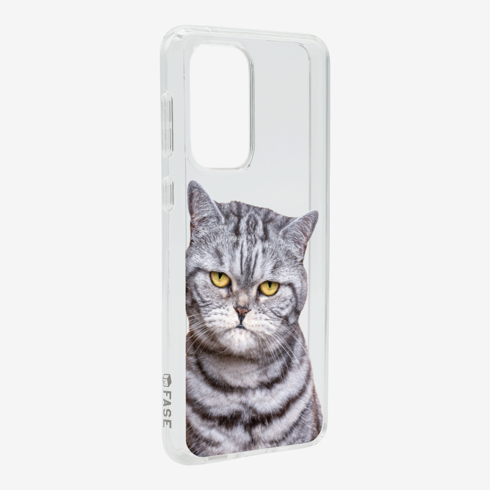 Silver Tabby (Transparent) Phone Case