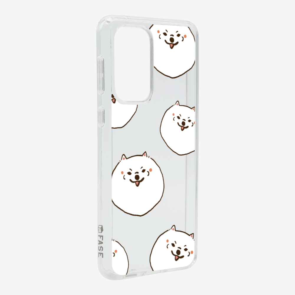 White Pomeranian Wonderland Phone Case