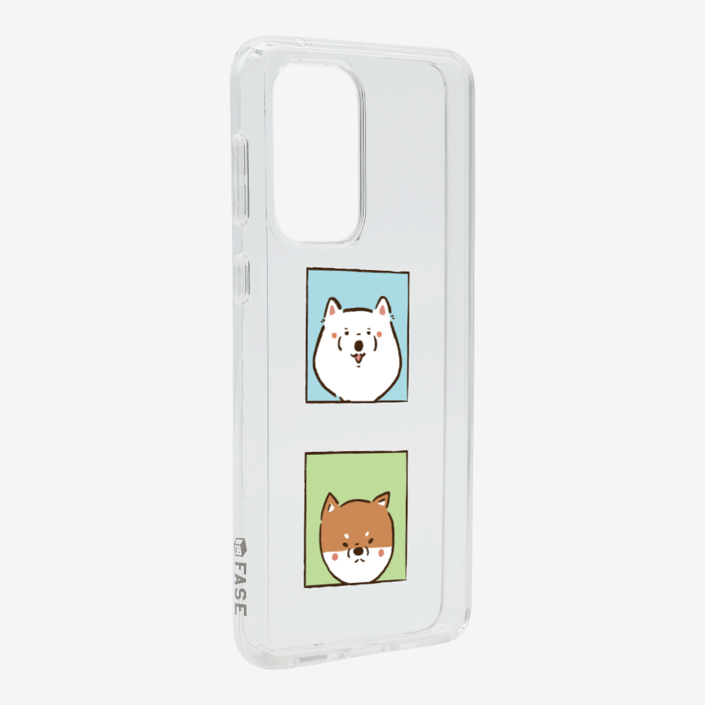 Samoyed and Shiba Inu Phone Case