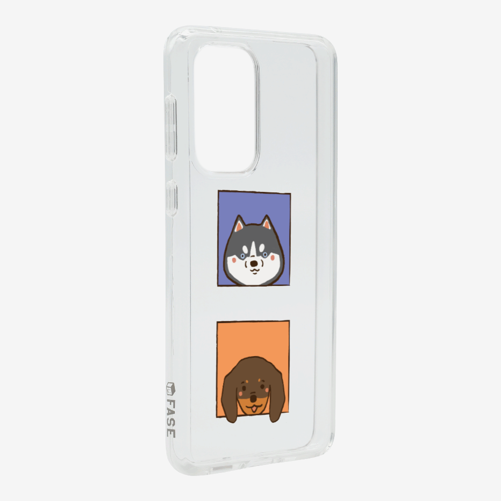 Dachshund and Husky Phone Case