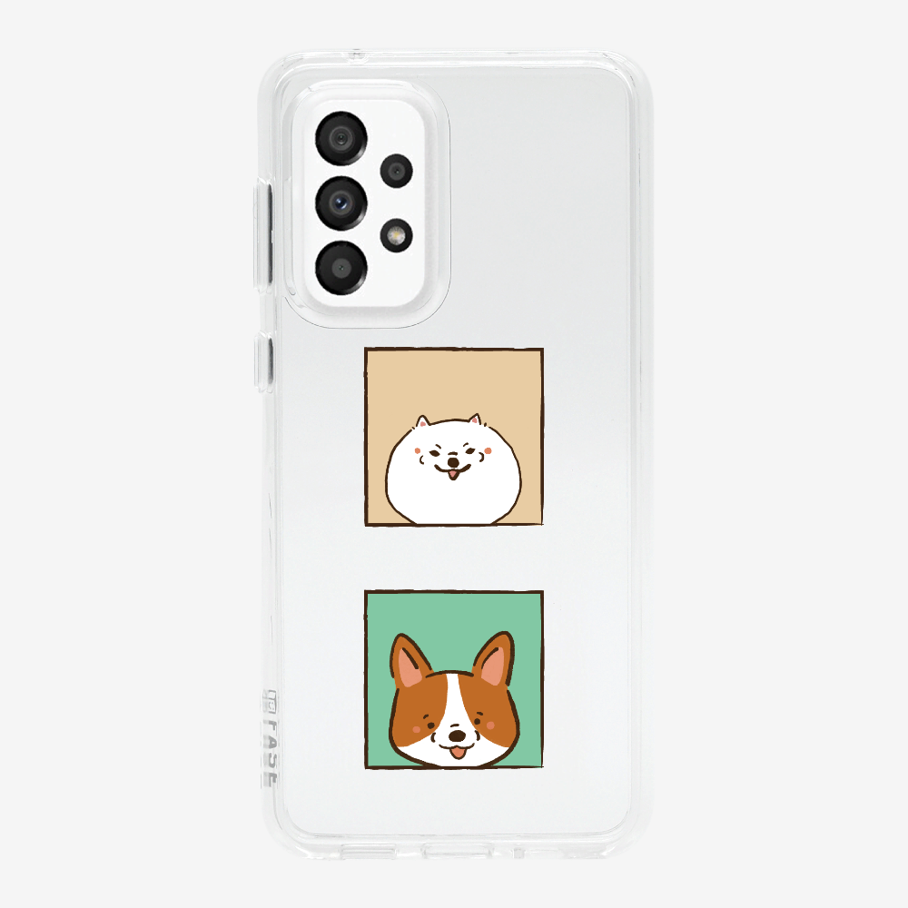 Pomeranian and Corgi Phone Case