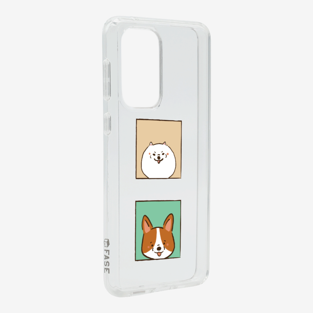 Pomeranian and Corgi Phone Case