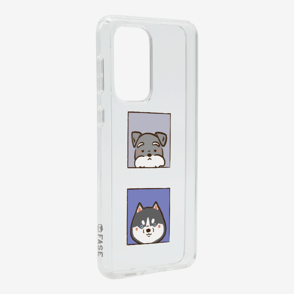 Schnauzer and Husky Phone Case