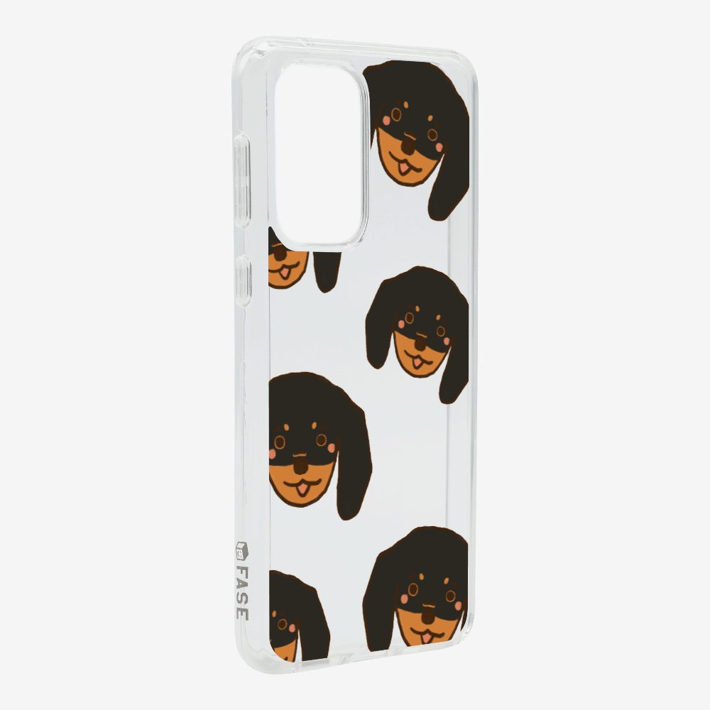 Black Dachshund Wonderland Phone Case