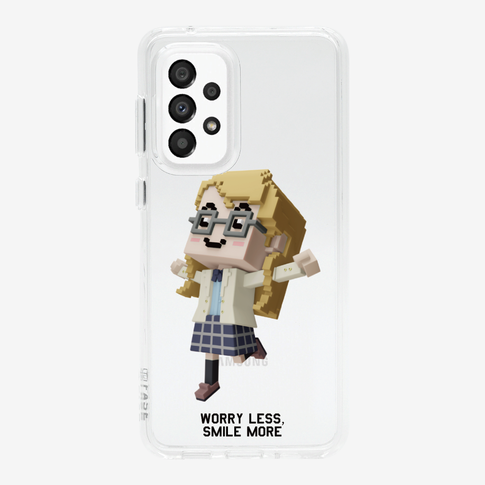 Worry Less, Smile More Phone Case