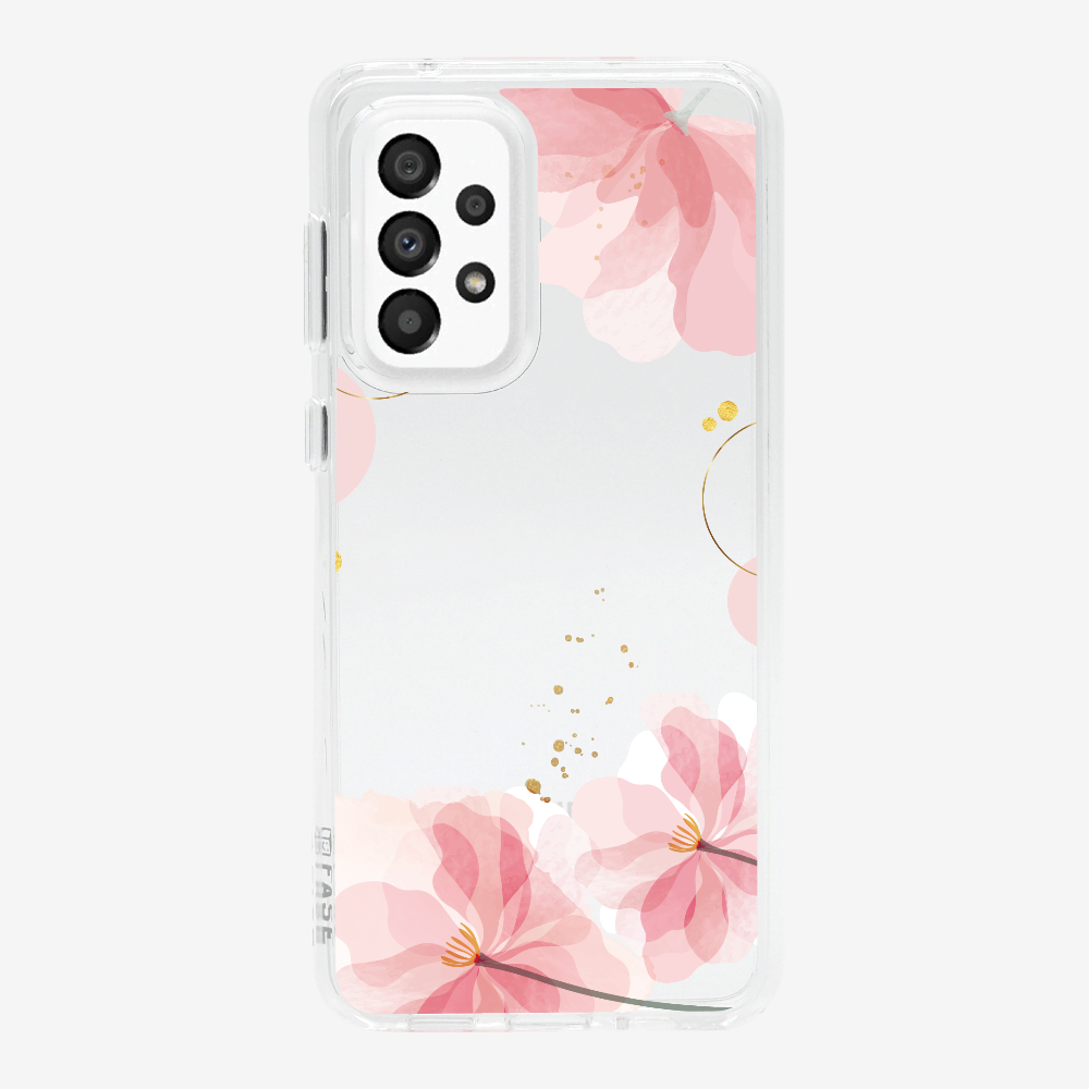 Pink Spring Floral (Transparent) Phone Case