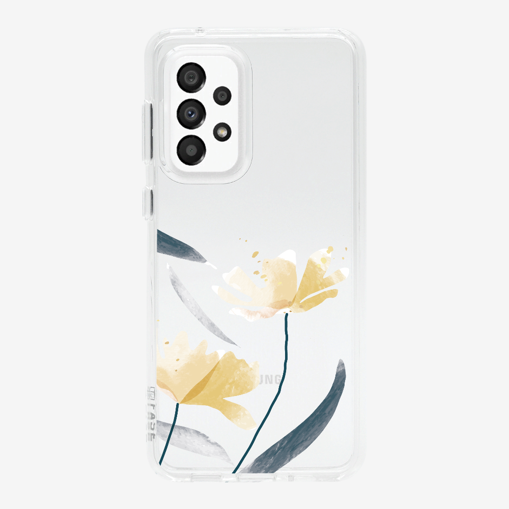 Golden Spring Floral (Transparent) Phone Case