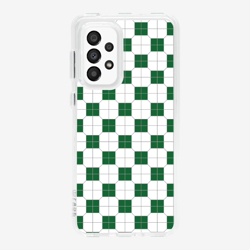 White-green Mosaic Tile Phone Case