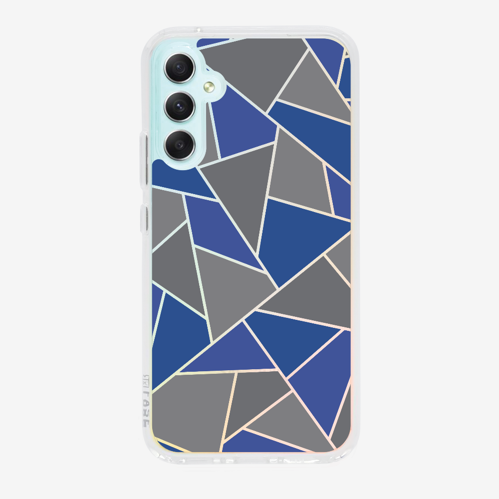 Blue & Grey Polygon Phone Case