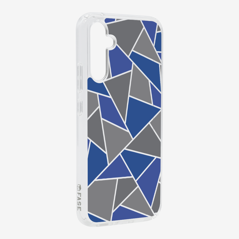 Blue & Grey Polygon Phone Case