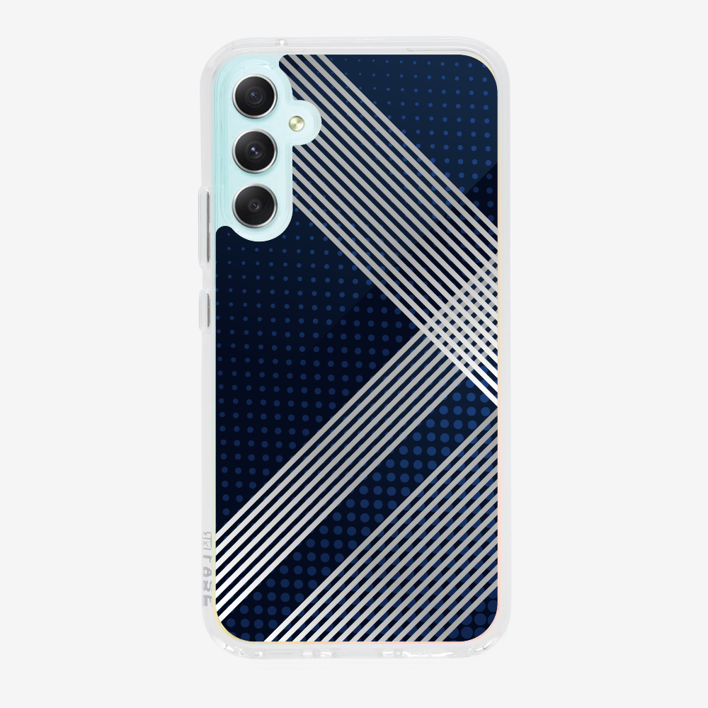 White Stripes Diagonal Phone Case