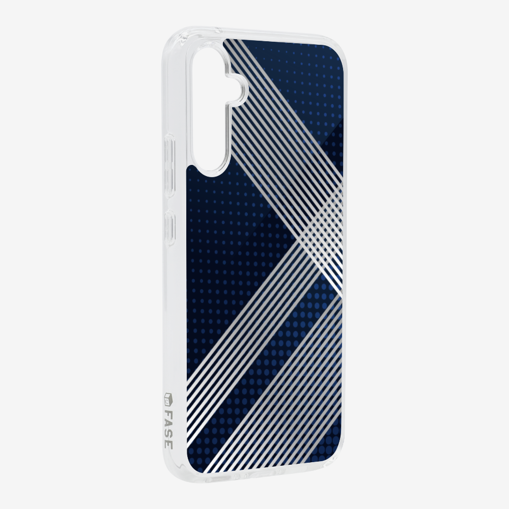 White Stripes Diagonal Phone Case