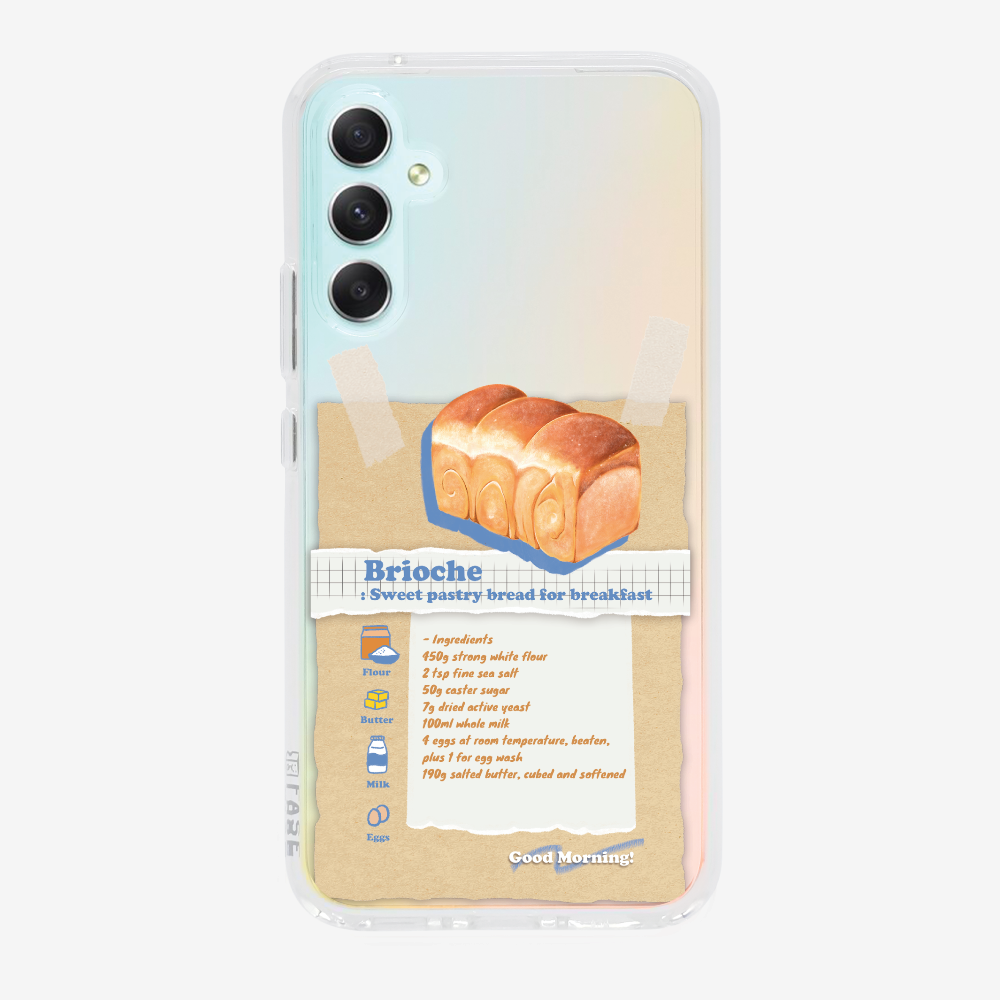 Brioche Bread Recipe Memo Phone Case