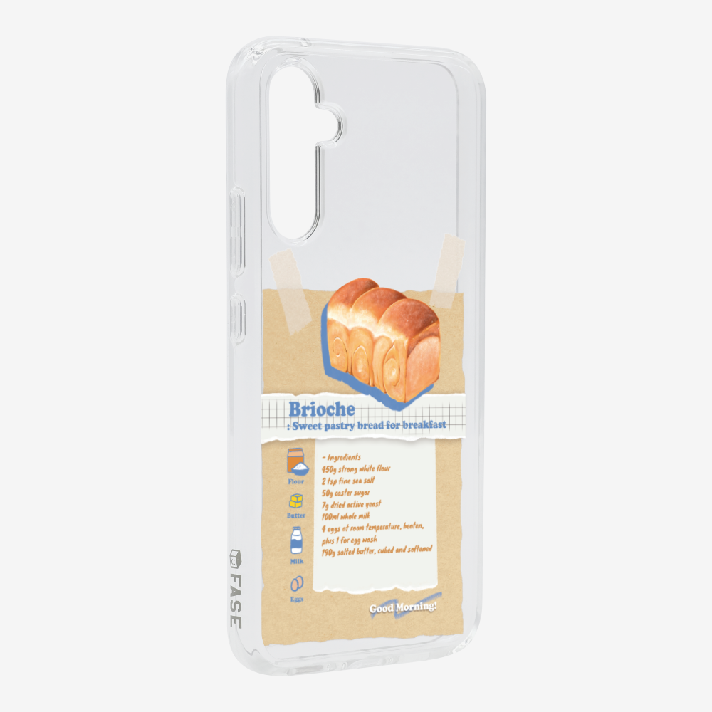 Brioche Bread Recipe Memo Phone Case