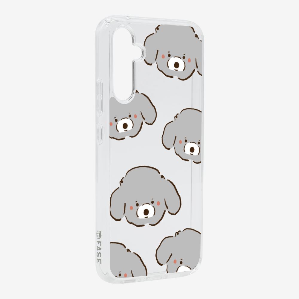 Grey Poodle Wonderland Phone Case