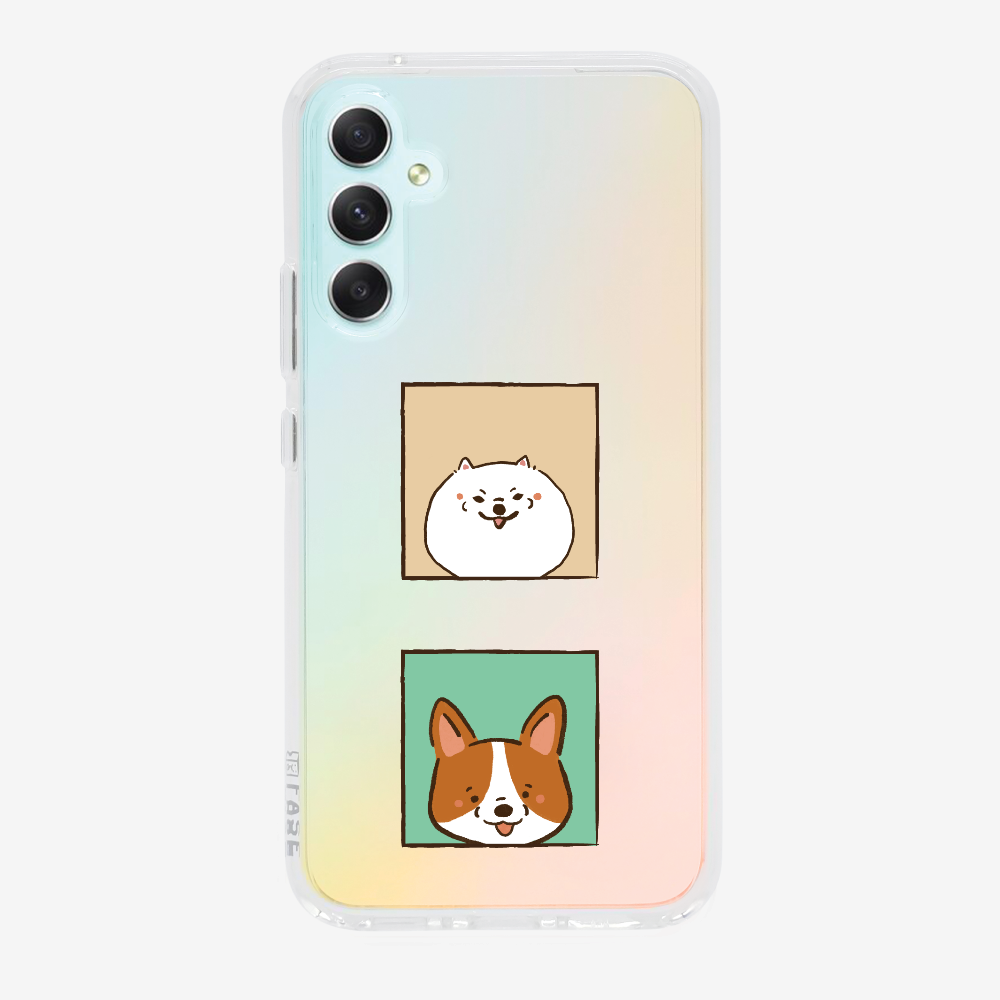 Pomeranian and Corgi Phone Case