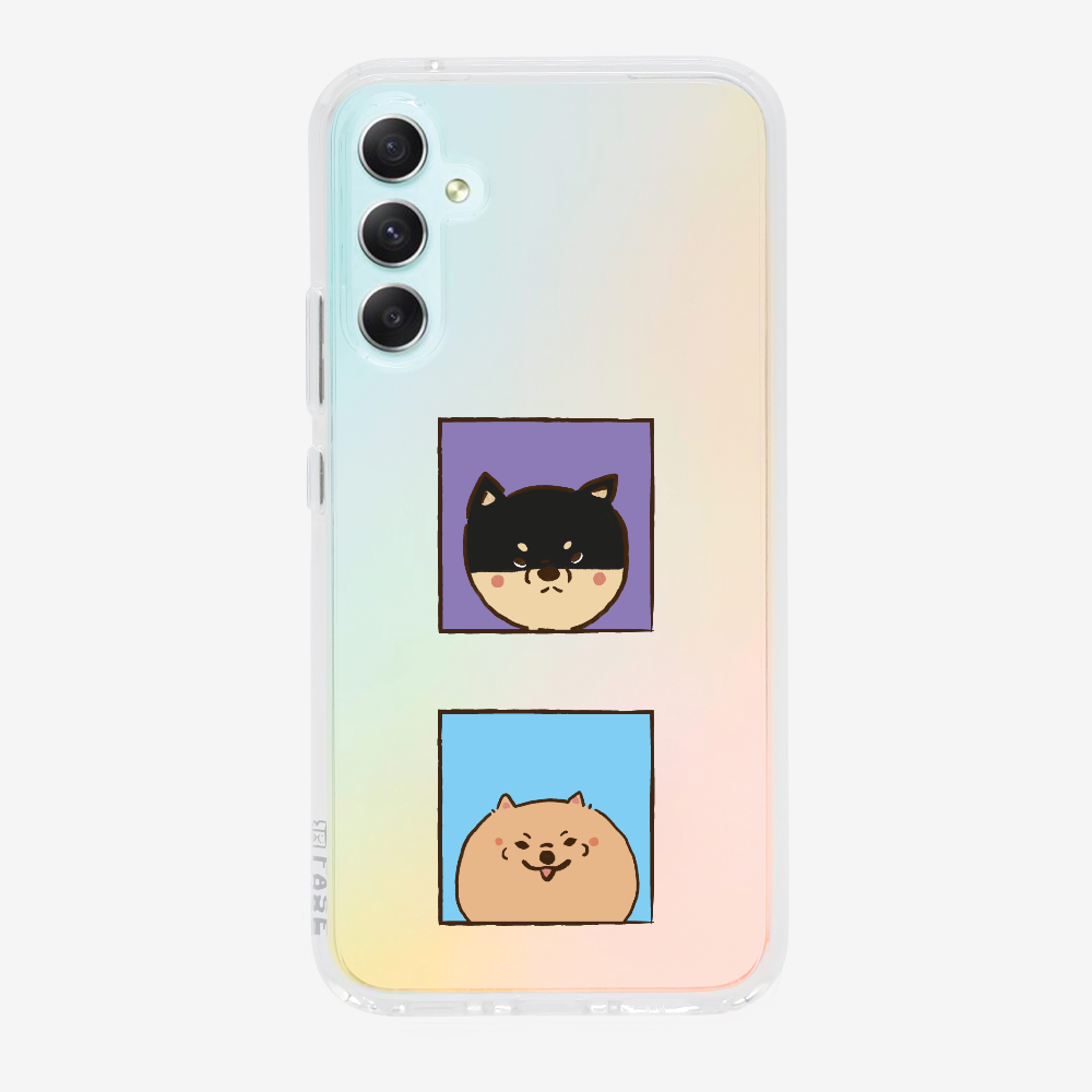 Shiba Inu and Pomeranian Phone Case