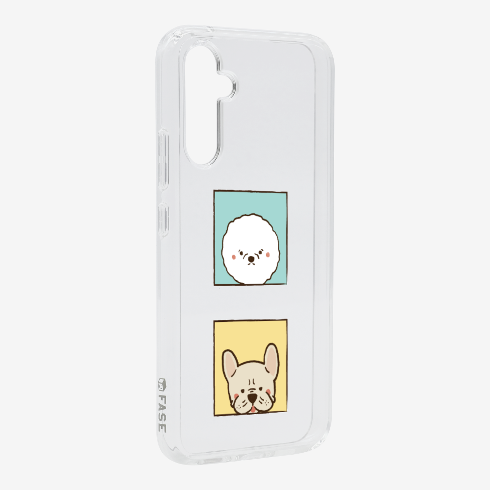 Bichon and Bulldog Phone Case