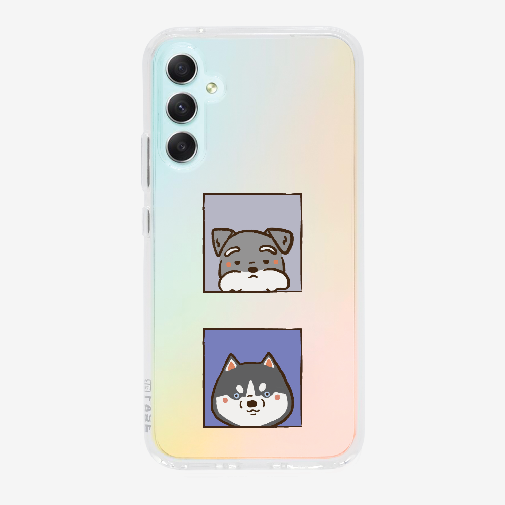 Schnauzer and Husky Phone Case