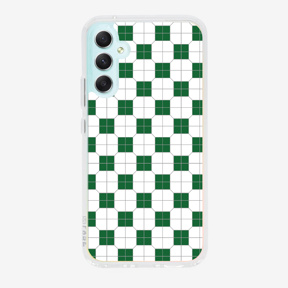 White-green Mosaic Tile Phone Case