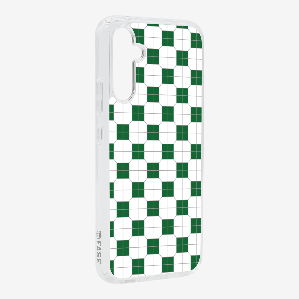 White-green Mosaic Tile Phone Case