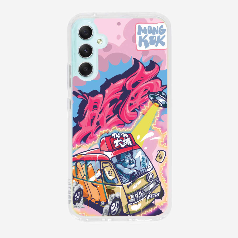 Red Minibus in Mong Kok Phone Case