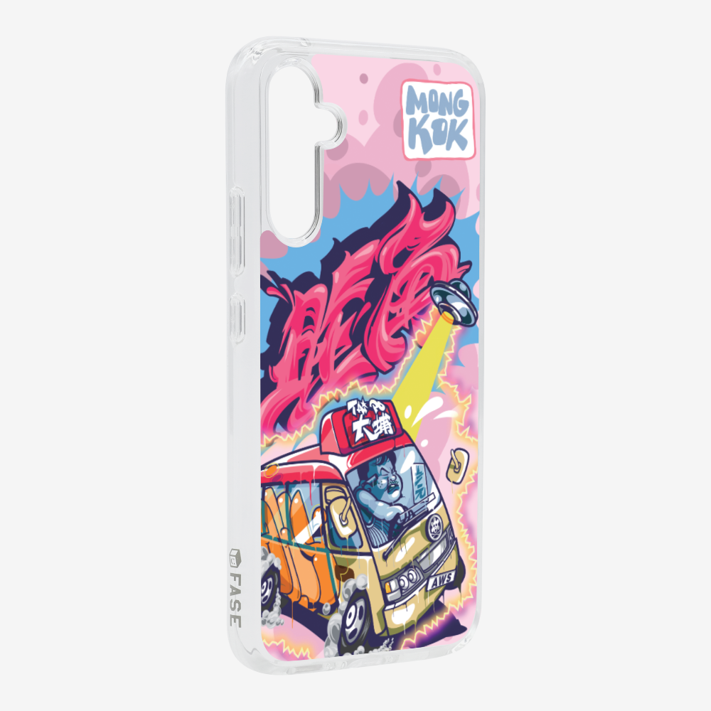 Red Minibus in Mong Kok Phone Case