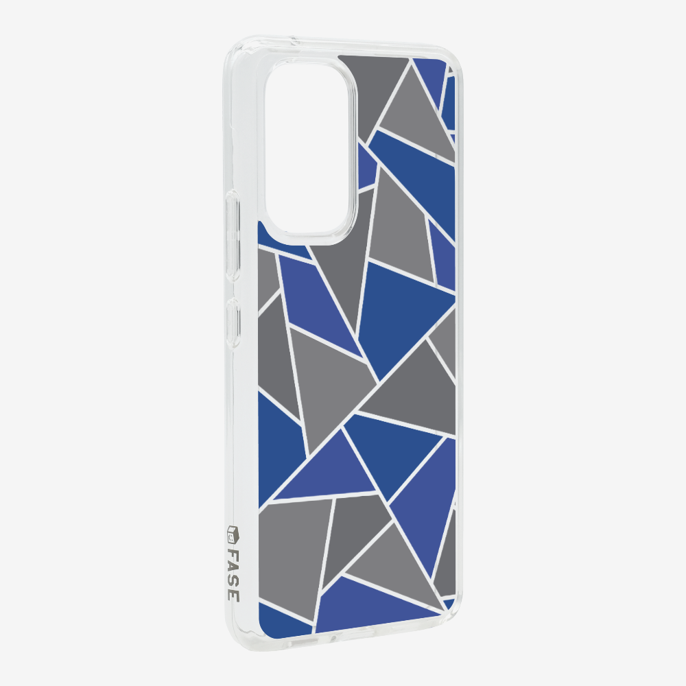 Blue & Grey Polygon Phone Case