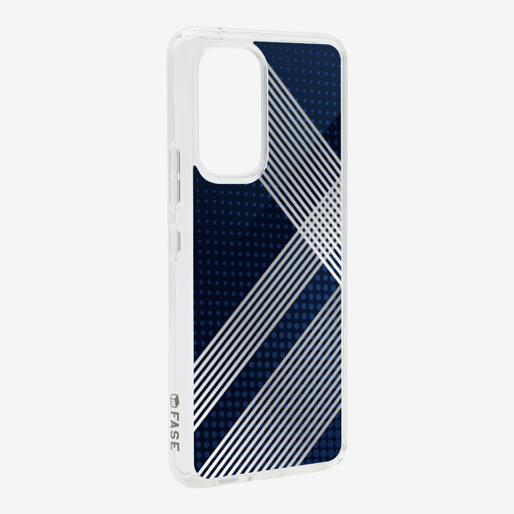 White Stripes Diagonal Phone Case