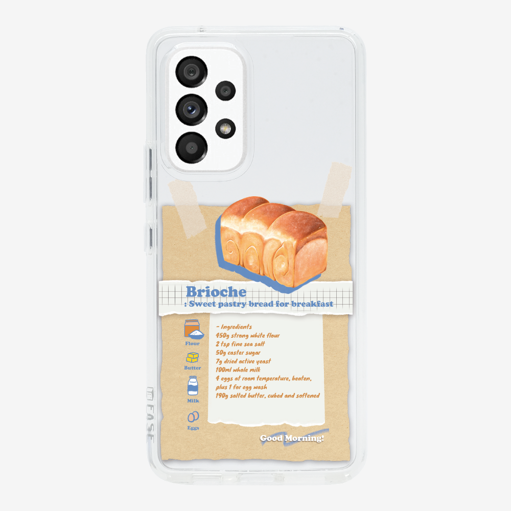 Brioche Bread Recipe Memo Phone Case