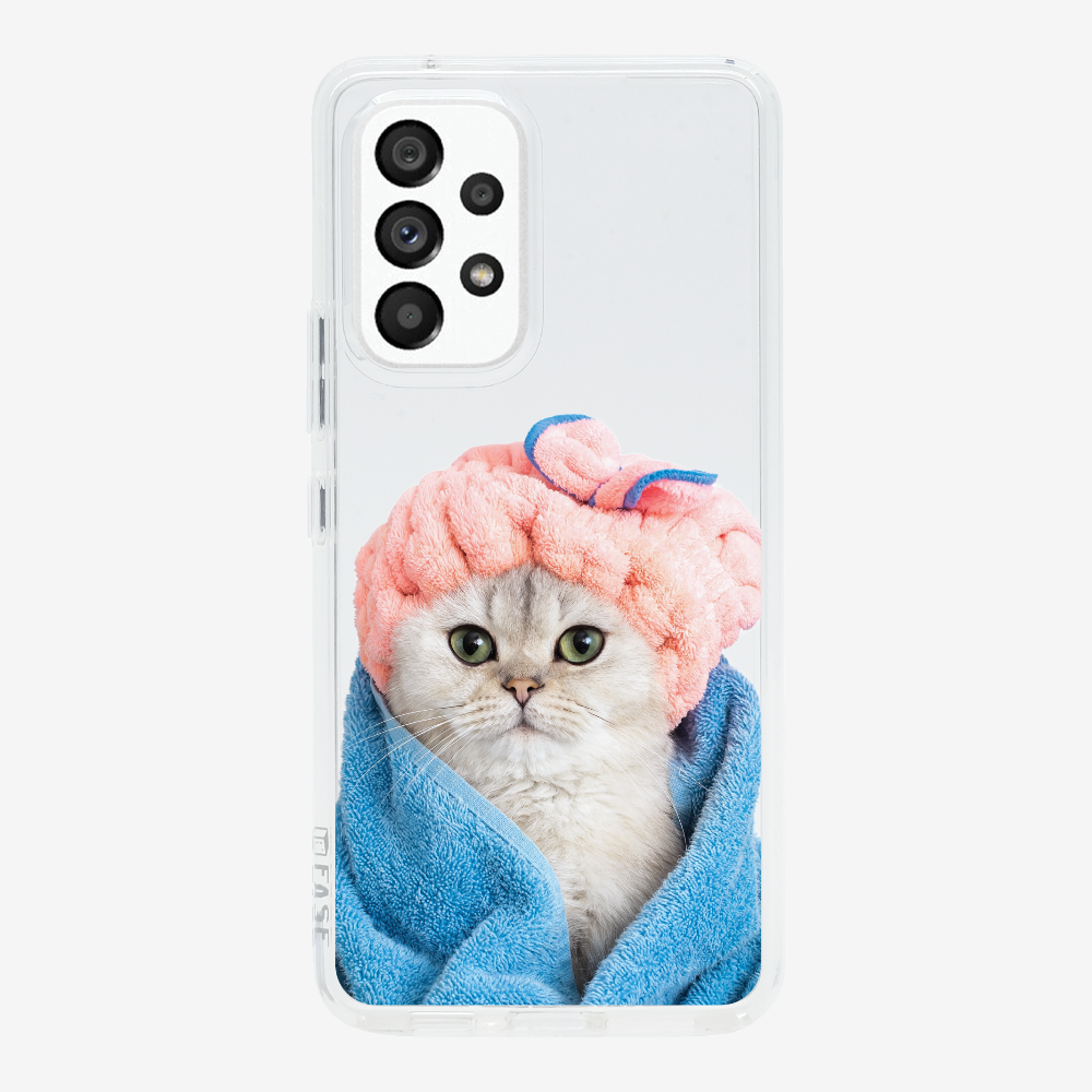 Cute White Kitten (Transparent) Phone Case