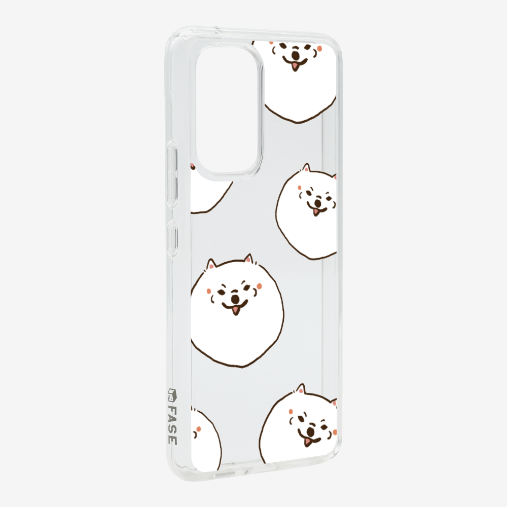 White Pomeranian Wonderland Phone Case