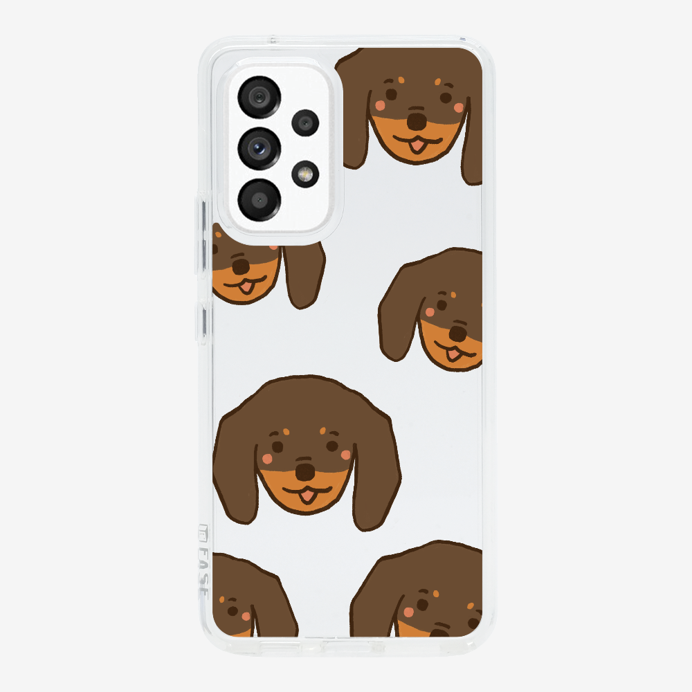 Brown Dachshund Wonderland Phone Case