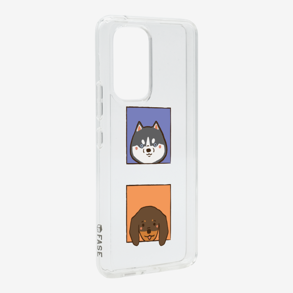 Dachshund and Husky Phone Case