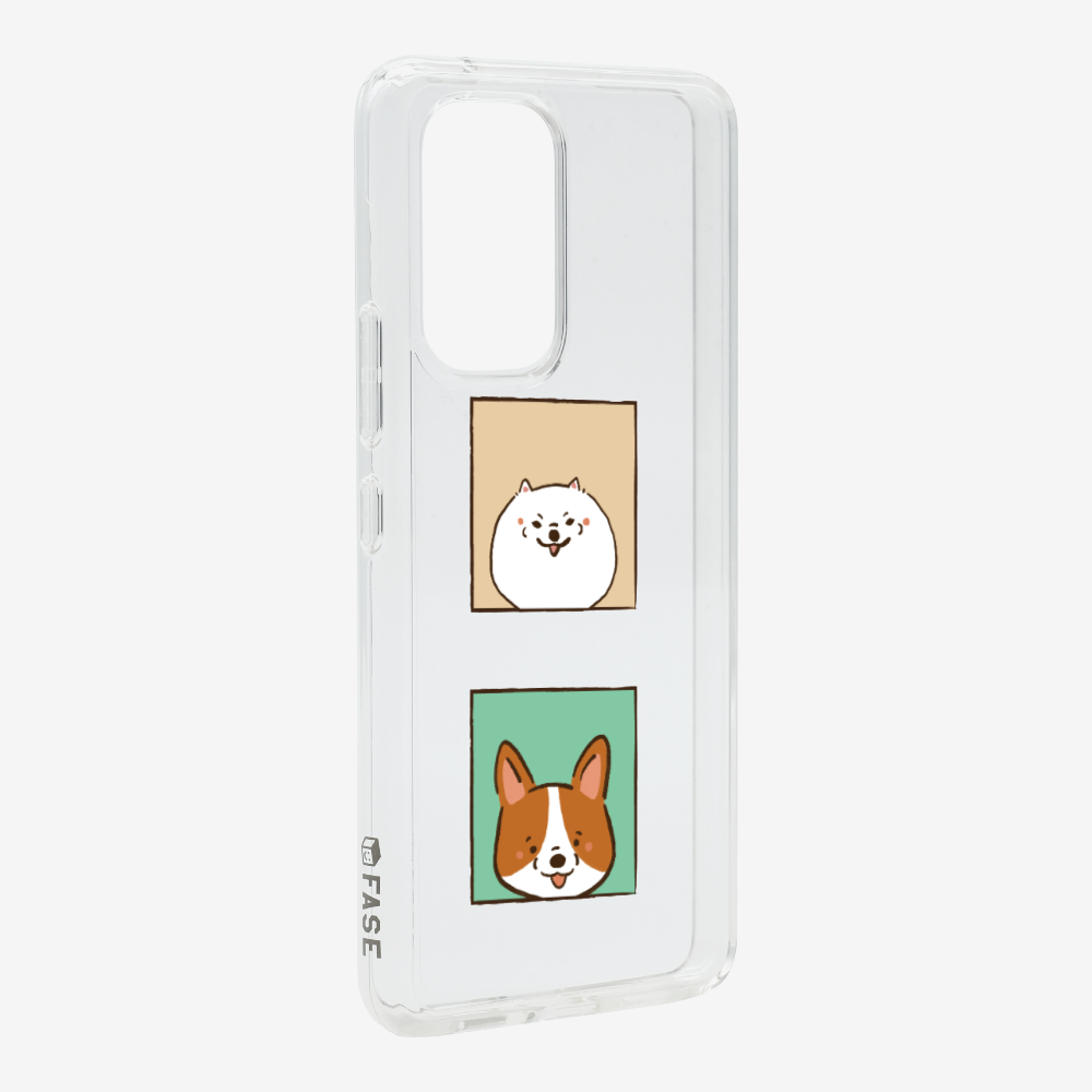 Pomeranian and Corgi Phone Case