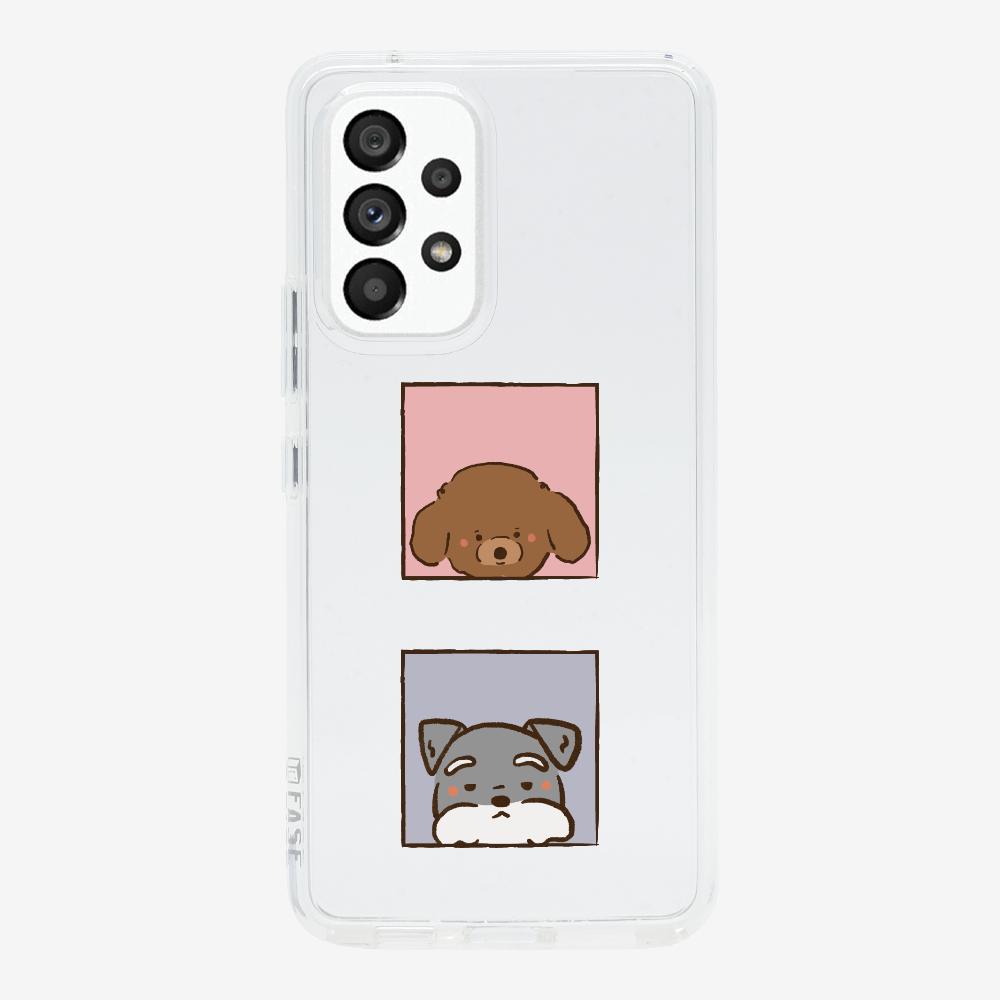 Poodle and Schnauzer Phone Case