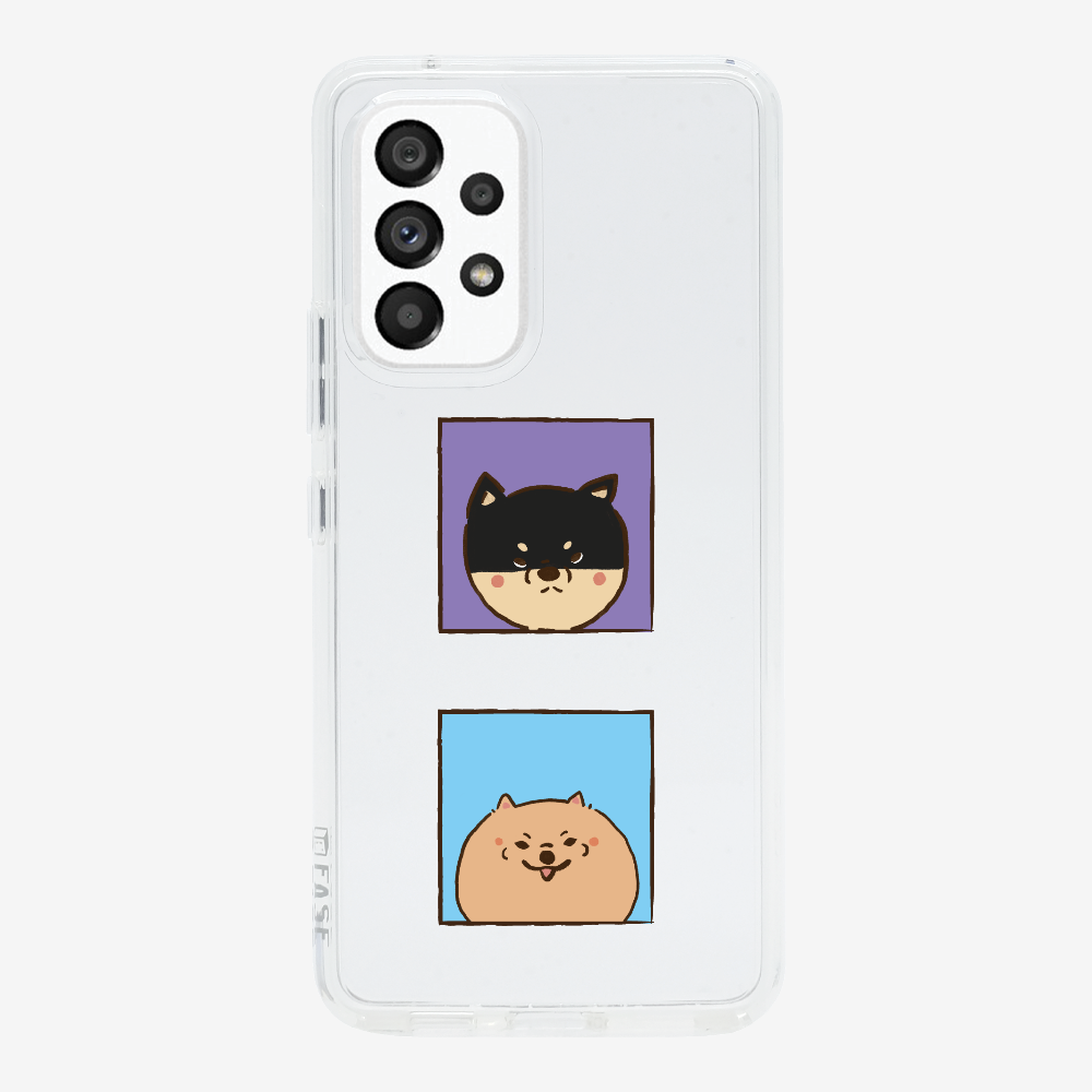 Shiba Inu and Pomeranian Phone Case