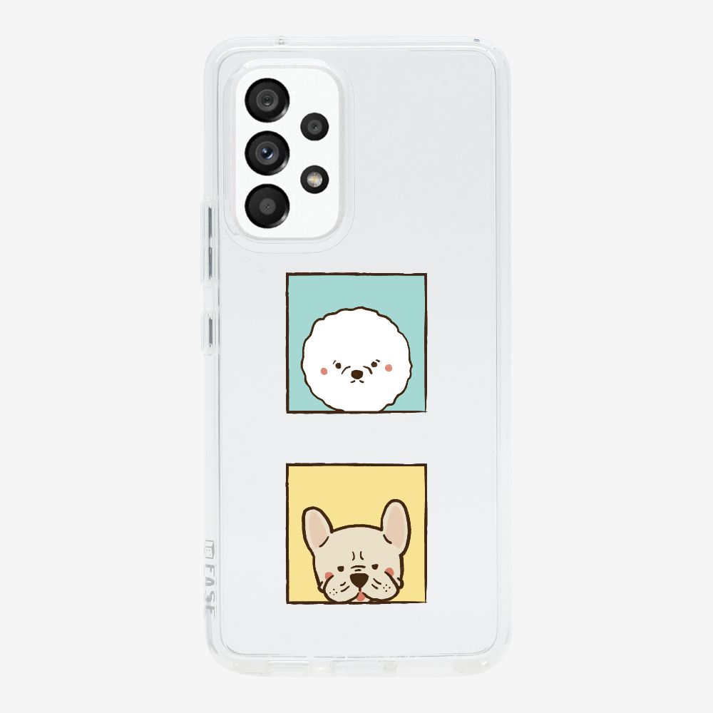 Bichon and Bulldog Phone Case