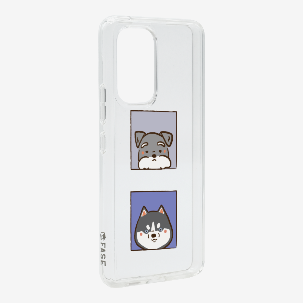 Schnauzer and Husky Phone Case