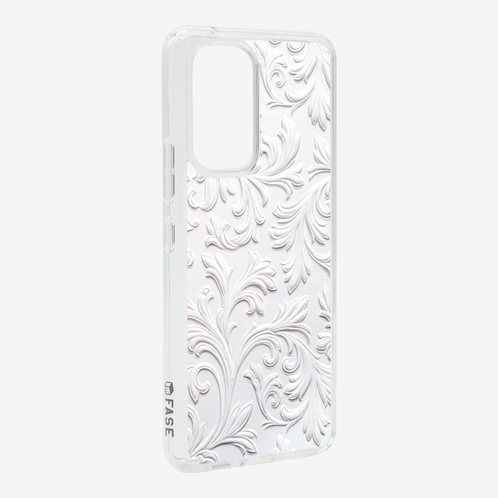 White Floral Pattern Phone Case