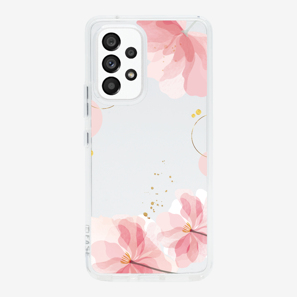 Pink Spring Floral (Transparent) Phone Case