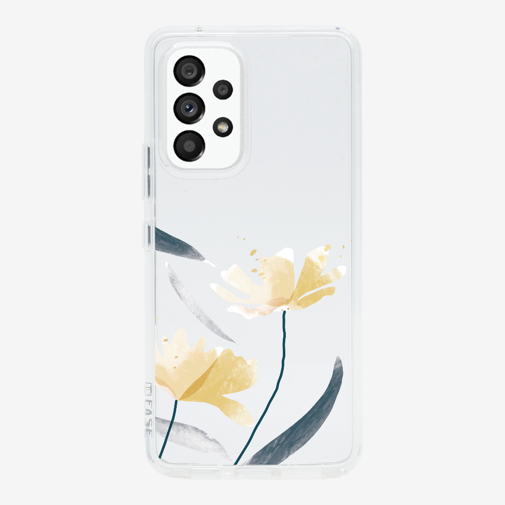 Golden Spring Floral (Transparent) Phone Case