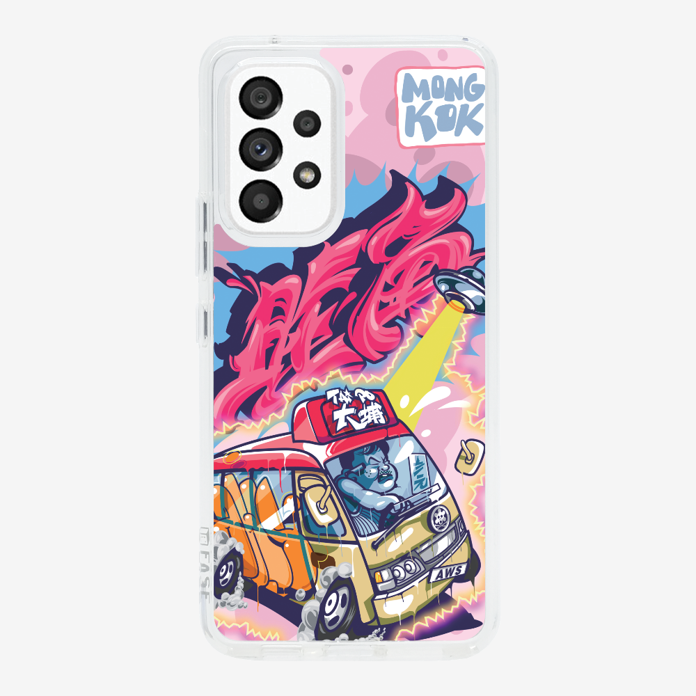 Red Minibus in Mong Kok Phone Case