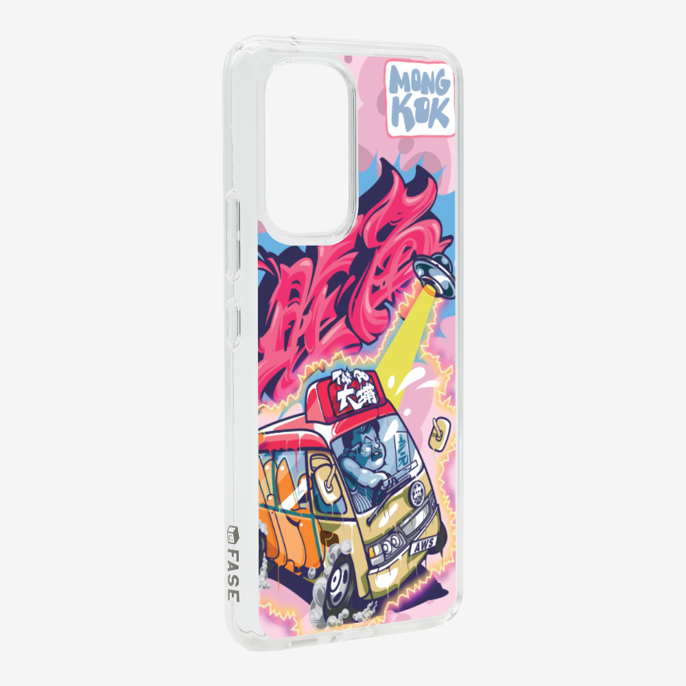 Red Minibus in Mong Kok Phone Case