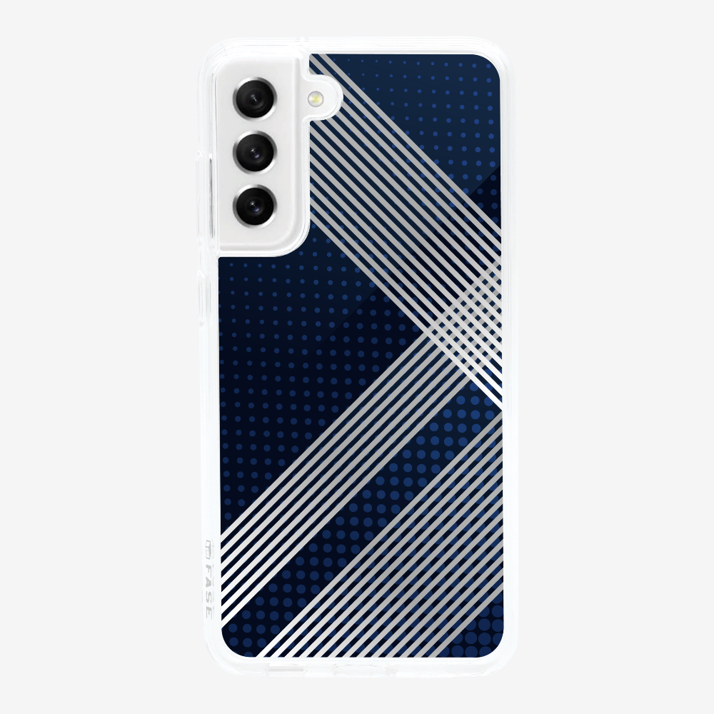 White Stripes Diagonal Phone Case