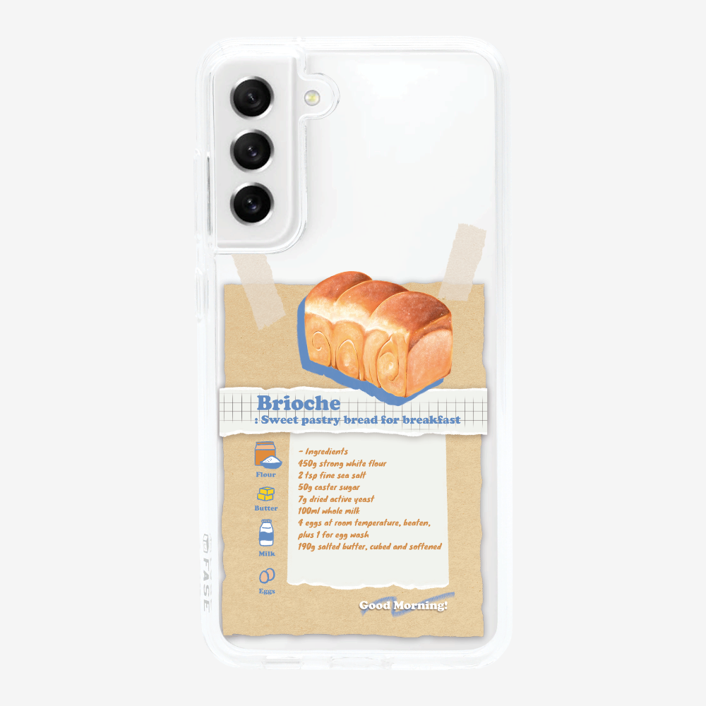 Brioche Bread Recipe Memo Phone Case