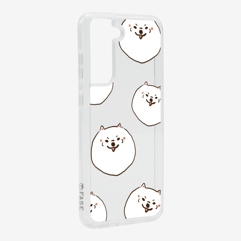 White Pomeranian Wonderland Phone Case