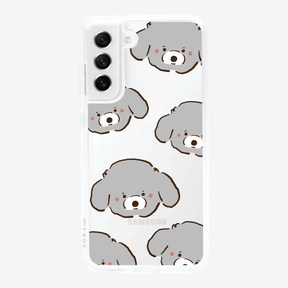 Grey Poodle Wonderland Phone Case